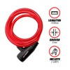 Candado Llave Cadena Para Bicicleta Alta Seguridad 8x1500mm (Rojo)