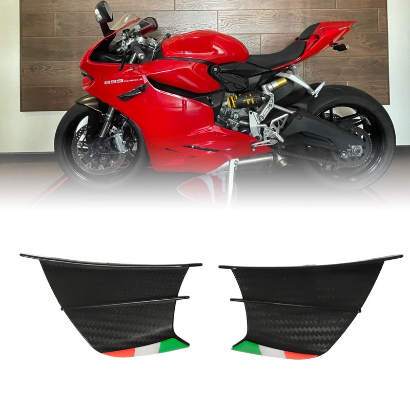 Pack of 2 Motorcycle Wing Side Spoiler Fairings Winglets Fit