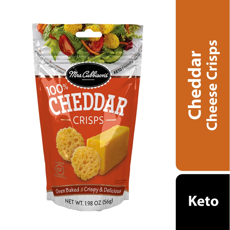 Mrs. Cubbison's Cheese Crisps, Cheddar, Cheddar Cheese Crisps, 1.98 ounce