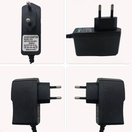 3W Charger Compatible with Small Electronic Devices AC to DC 3V 1A Power Supply, Plug 5.5 mm x 2.5 (2.1) mm, Plug EU