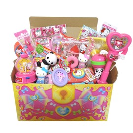 15 Piece Assorted Toy Toy Toy for Girls Sanrio Kitty Squishimo Treasure Chest Gift Sweet Ribbon