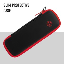 Harrows Darts Blaze Darts Wallet | Darts Case Holds 3 Assembled Darts and Accessories | Protective EVA Material | Professional Darts Accessories (Black RED)