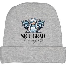 inktastic NICU Graduate Angel Baby Beanie Hat Small Heather Grey 42fce