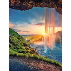 Ki Puzzles Rompecabezas Cascada En Islandia 550 Pz Ki Puzzles Paisaje