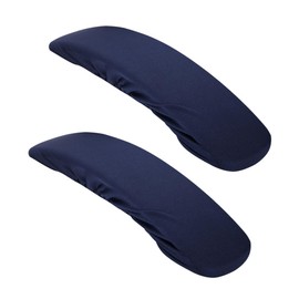 Angoily 2pcs Stretch Fabric Armrest Cover Stool Boards Suite Blocker Chair Protective Inflatable Cushion Center Pillowcase Insole Stretch Couch Covers Chair Handle Pads Polyester Navy