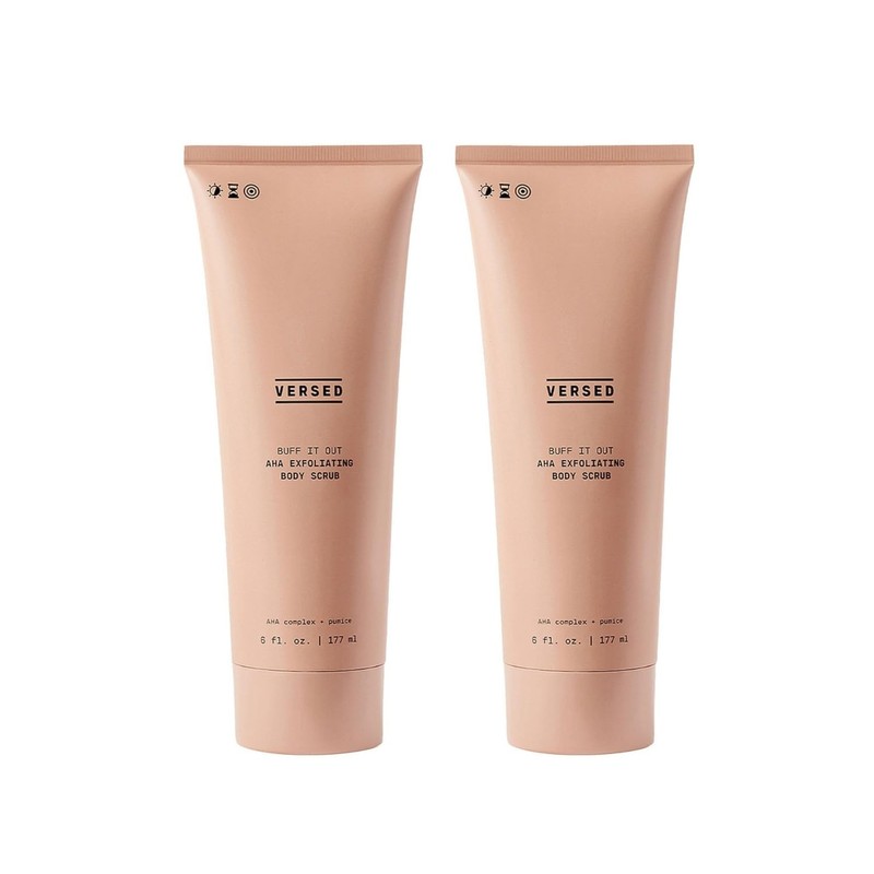Versed- Exfoliante corporal y mascarilla exfoliantes AHA Buff It Out,
