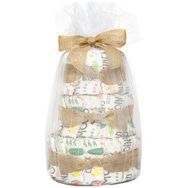 The Honest Company Diaper Cake | Clean Conscious Diapers, Baby Personal Care, Plant-Based Wipes | Barnyard Babies | Regular, Size 1 (8-14 lbs), 35 Count