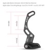 Alomejor Chain Guide Aluminium Alloy Chain Guide Direct Mount Chainring