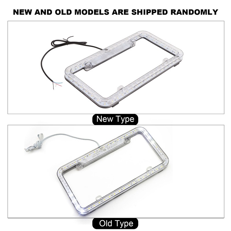 License Plate Frame Light LED Plate Holder Bracket 6W 12V