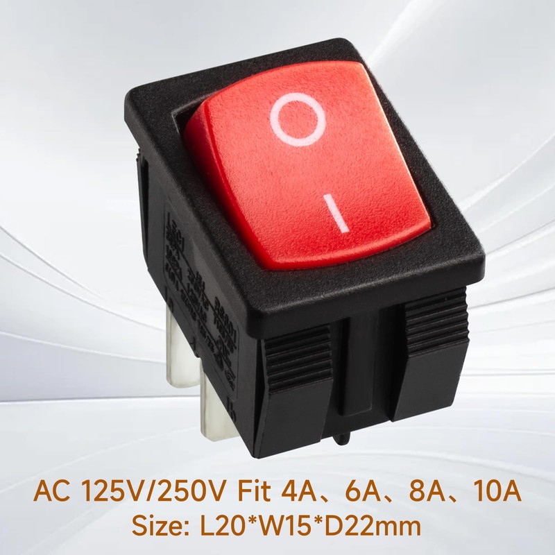 8 Amps 4 Pin On/Off Rocker Switch for Shop Vac