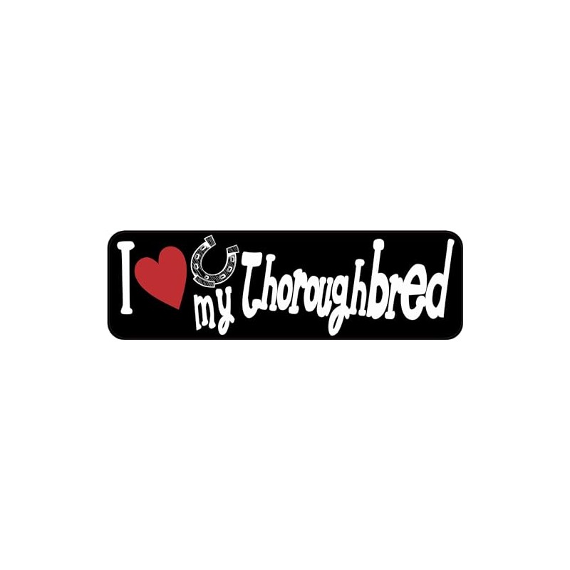 StickerTalk I Love My Thoroughbred Horse Magnet,
