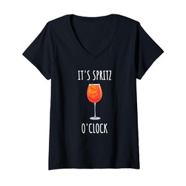 Womens It's Spritz o'clock Cocktail Drink Summer Aperol V-Neck T-Shirt