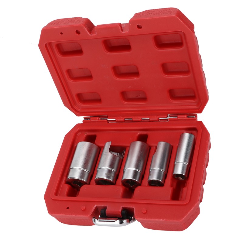 3/8inD Elbow Connector Socket Set Fitting Kit Chrome Alum Car