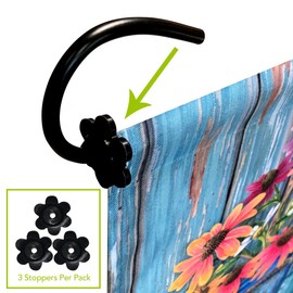 Briarwood Lane 3-Pack of Rubber Stoppers for Garden Flag Poles Floral Design