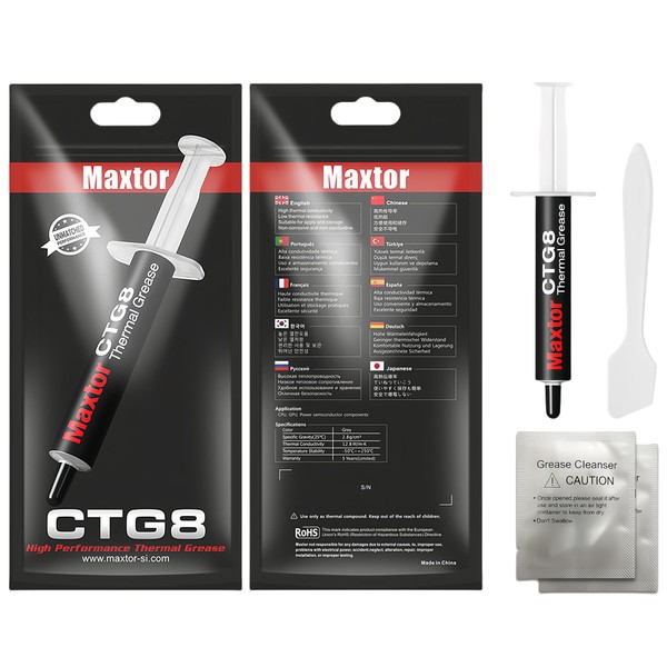 CTG08 Thermal Paste (2g) - 12.8W/mk High-Performance Compound, Superior Thermal