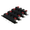 MEETOOT 4PCS 4-Pin Speaker Terminal Blocks 4-Position Amplifier Spring-Loaded Connection