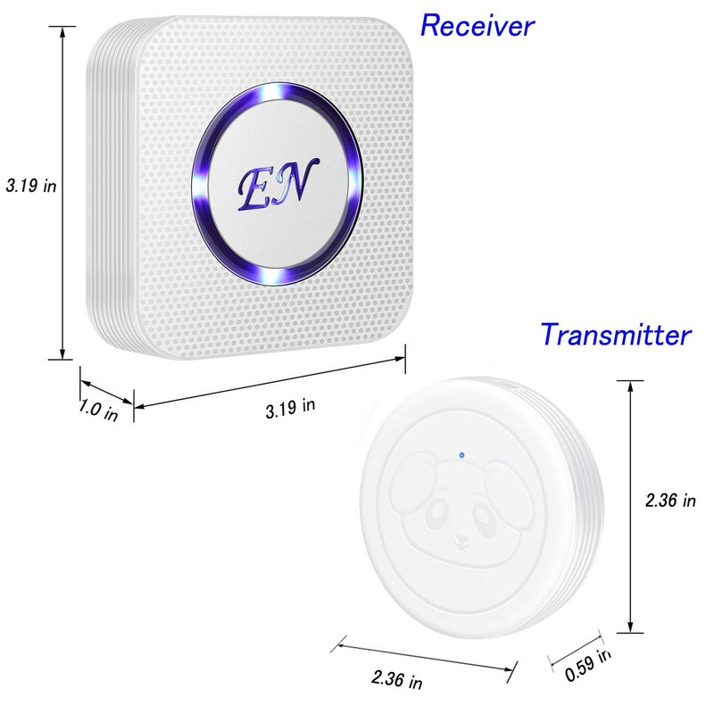 EverNary Dog Door Bell,Smart Dog Bells to Go Outside,Doorbell for