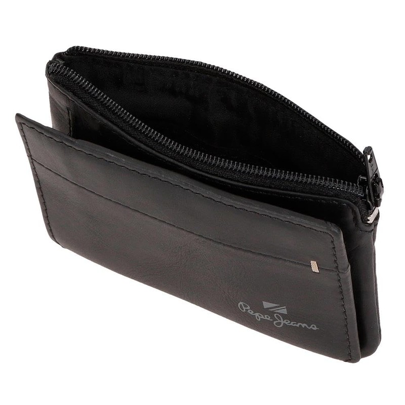 Pepe Jeans Staple Cowhide Leather Wallets and Wallets Black Brown
