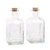 Magic Season Decorative Glass Bottles with Cork Stoppers (250 ml