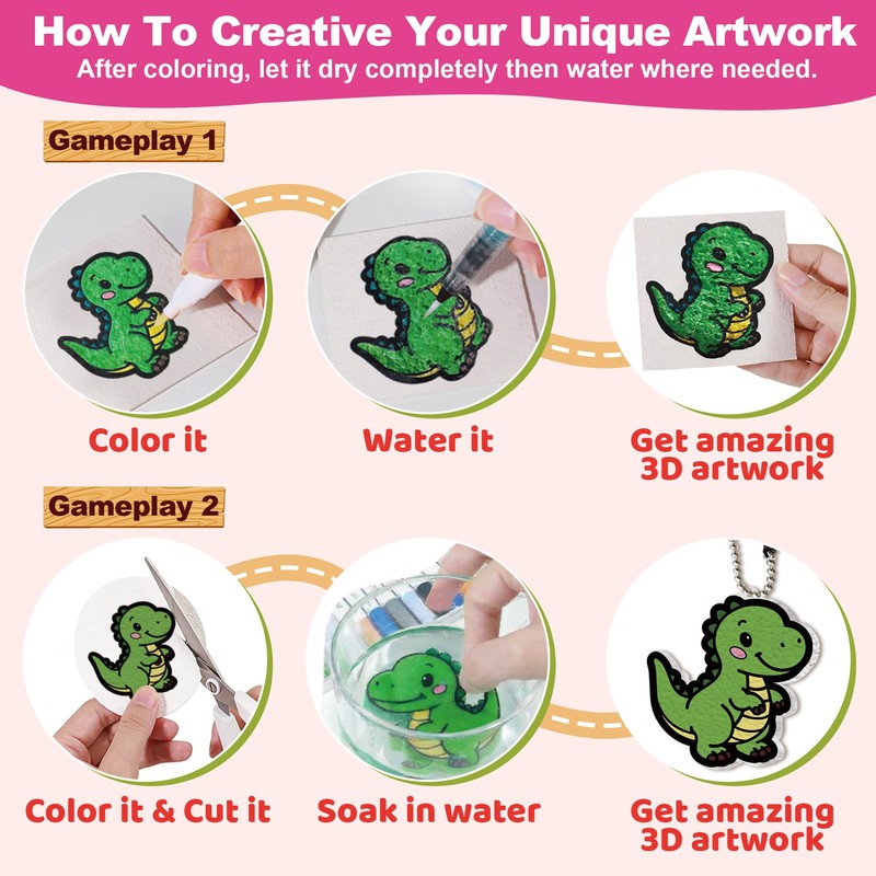 MOSHAKALA Magic Puffs, 3D Puffs, Art Craft Kits Paint for