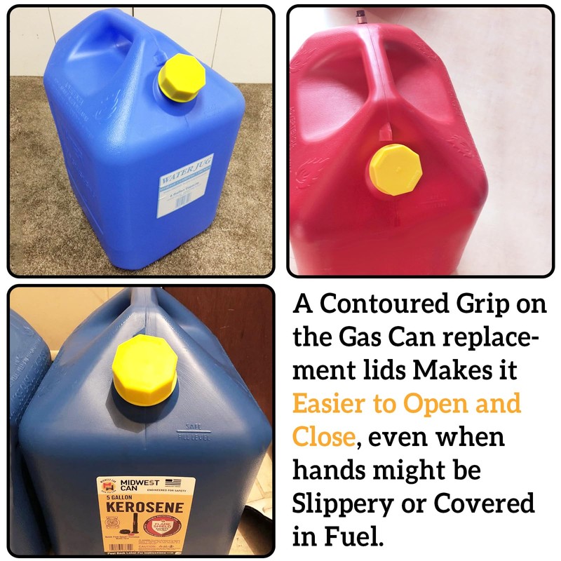 Thickened Gas Can Caps For 5 gallon and 3,2,1 gallon