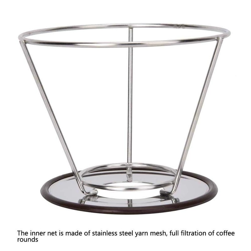 Coffee Dripper Stainless Steel Pour Over Coffee Dripper With Stand