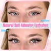 Self Adhesive Eyelashes Natural Look Wispy Self Adhesive Cluster Lashes