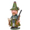 Richard Glässer Seiffen Hubrig Incense Smoker Gnome Hunter 14 cm