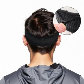 Adjustable Elastic Cord with Button Visor, Sun Protection Mesh Quick-Dry Sport Visor Hat Women Men for Running, Tennis&Golf White