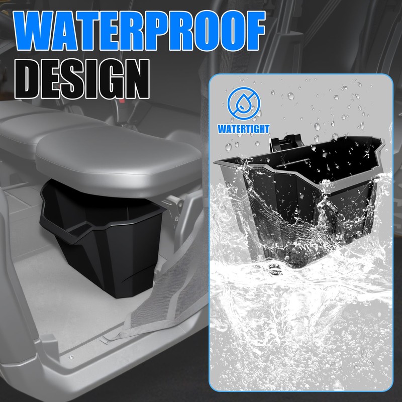 XATVXUTV Driver Under Seat Storage Bin for Can Am Defender,