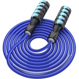 Cuerda de saltar para fitness, cuerda de saltar ponderada para mujeres, ejercicio ajustable para adultos para hombres