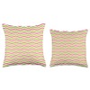 Cute Pastel Pattern Accessories Optical Illusion Zigzag Stripes Pattern Pastel