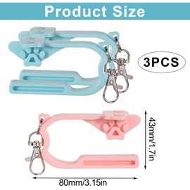 3 Car Seat Buckle Tool, Universal Car Seat Key Safety Belt Clip Protective Lock Car Seat Aid to Protect Children from Placing the Seat Belt