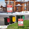 JesmaySigns (2 Pack) Dumpster Rules Sign, 14"x10" Private Dumpster No