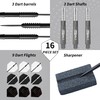 CyeeLife Tungsten Darts 23g Steel Tip,Steel Tip Darts Set with