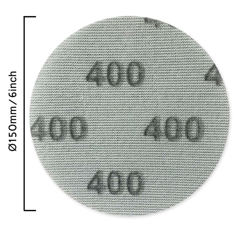 ChampNet Mesh 6 Inch Sanding Discs 400 Grit 35PCS Box,