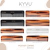 KYVU B10 Black Coarse-Tooth Hair Comb for Men & Women,