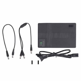 UPS Battery Backup 10400mAh 5V 9V 12V 2A POE 15V 24V 1A Output Uninterruptible Power Supply 85‑265V US Plug