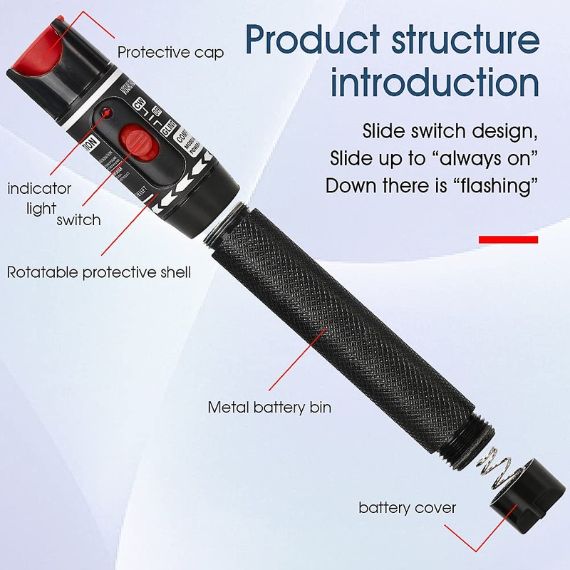 DAXGD 50mW Optical Fibre Tip Pen Optical Troubleshooter Cable Tester