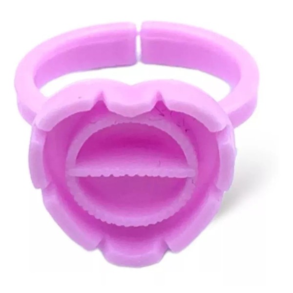 Unic 100 Anillos Para Pegamento Pestañas Mink De Corazon A