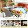 Table Cloth Sunflowers, Rectangle Tablecloth Blue Sky Floral Butterfly 60x84"