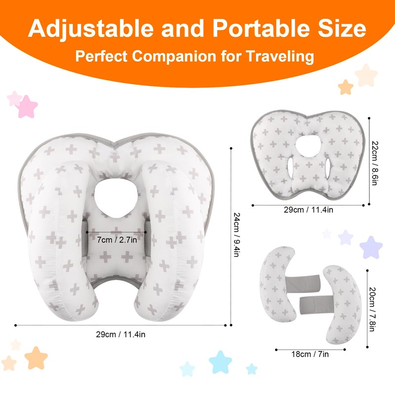KAKIBLIN Banana Neck Pillow for Kids Neck Support Travel Pillow