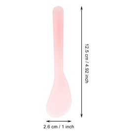 ONLYKXY 5inch Random Color Plastic Beauty Spoon Facial Cream Brush Makeup Scoop Mud Reusable Cosmetic Dig Scoop Spatula Mask Tip for Lotions Moisturizers Home Salon DIY Facemask Mixing Sampling (6)