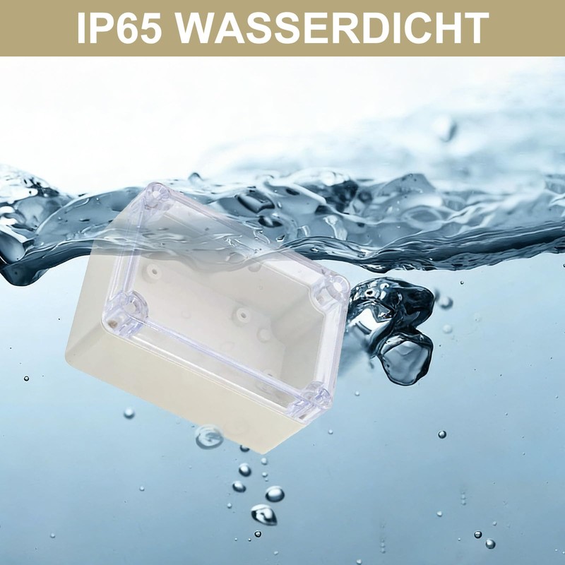 Confezione da 6 custodie elettroniche impermeabili IP65 58 x 83