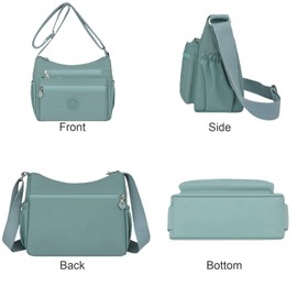 FAVORTALK Handbags & Shoulder Bags for Women Ladies - Waterproof Multi Pocket Handbag Cross Body Bag Lightweight Crossbody Handbags with Adjustable Strap for Shopping Work - B41516