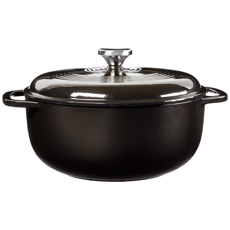 Lodge Manufacturing Company EC6D18 Enameled Dutch Oven, 6 qt, Midnight