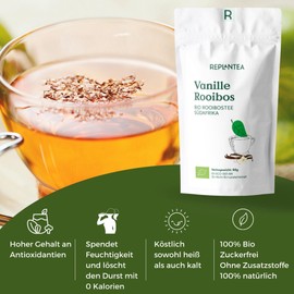 Rooibos Vanilla Organic 90 g (45 Cups) | Rooibos Tea Vanilla Replantea
