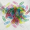 FZGUSYAF 120PCS Paperclips 28MM Assorted Colours Clamps for Office Supplies