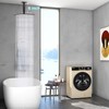 ENGA Straight Shower Arm with Flange, 6 Inch Ceiling Mount