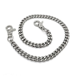 Wallet Chain,Key Chains for Men Women,Jean Chain or Punk Accessories,Biker Wallet Chain,Trouser Chain for Pants Jeans Trucker Biker Motorcycle Men Women,Waist Heavy Duty Metal Wallet Silver Color